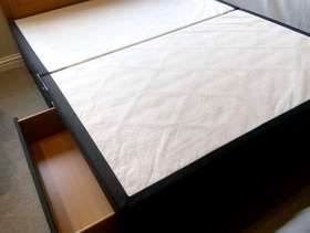 Freecycle Double divan bed base with 4 drawers