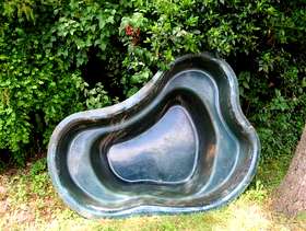 Freecycle Fibre glass pond