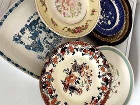 Freecycle Broken and chipped plates, may be useful for mosaics