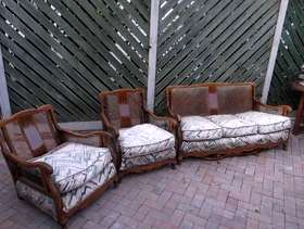 Freecycle Antique mahogany bergere suite