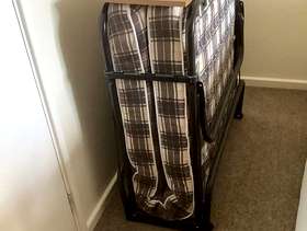 Freecycle Folding single bed with mattress