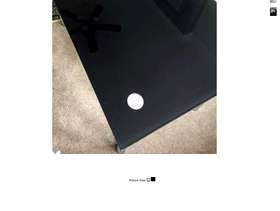 Freecycle Black Glass/Chrome Dining Table 6 seater