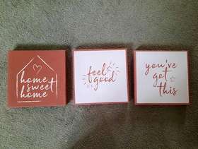 Freecycle Set of 3 little canvas