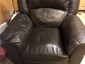 Freecycle Faux Leather single armchair