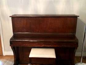 Freecycle Upright Piano and stool