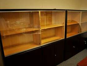 Freecycle 2 x Display Cabinets & Small Cupboard