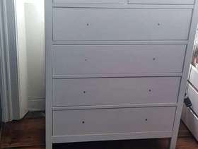 Freecycle Tall White chest of drawers
