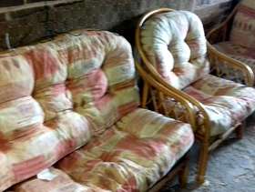 Freecycle 3 piece conservatory cane furniture