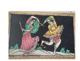 Freecycle Indian cloth painting framed