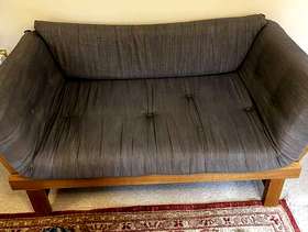 Freecycle Sturdy Futon Sofa-Bed Frame and Futon