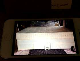 Freecycle King size orthopaedic bed +4drawers