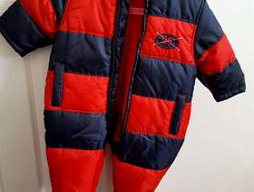 Freecycle Marks&Spencer Red Mix Long Sleeve Snowsuit 6-9 months