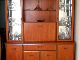 Freecycle Teak coloured dresser/cocktail cabinet
