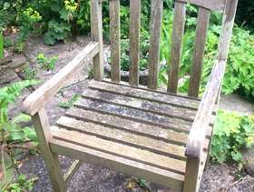 Freecycle Hardwood garden chairs x 4