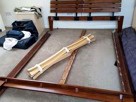 Freecycle Wooden double bed