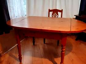 Freecycle Handcrafted solid pine Dining table