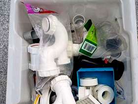 Freecycle Box of plumbing bits