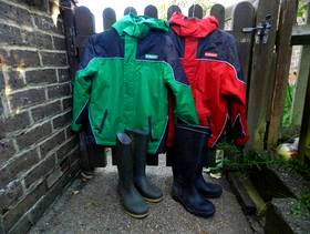 Freecycle Two coats and two wellies..