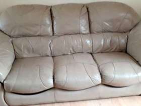 Freecycle Beige Leather couches