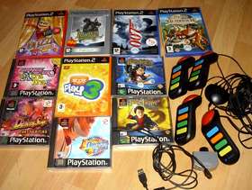Freecycle Selection of playstation 1 and 2 games and controls for ...
