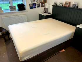 Freecycle Tempur Kingsize memory foam mattress and ottoman base