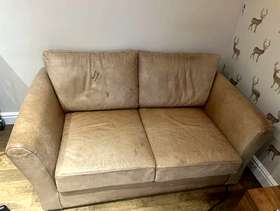 Freecycle Leather sofa