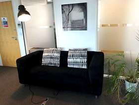 Freecycle Black Ikea 2 seater sofa
