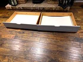 Freecycle Single Quality Scandinavian Pine (not Ikea) Bed and Under Storage ...