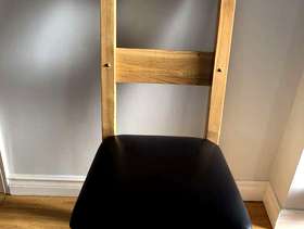 Freecycle Evans Set of Eight Solid Oak Furniture Dining Chairs With ...