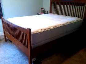 Freecycle Extra Thick Simmons Beauty Rest Queen Bed