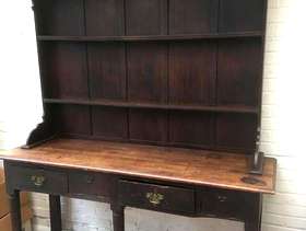 Freecycle Antique dark oak Welsh dresser.