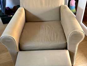 Freecycle IKEA Ektorp Reclining Chair – Pale Olive Green