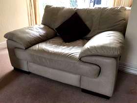 Freecycle DFS Sofa - VASARI - 4 Seater Natural Leather Sofa ...