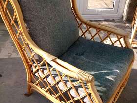 Freecycle Cane conservatory 3 piece suite