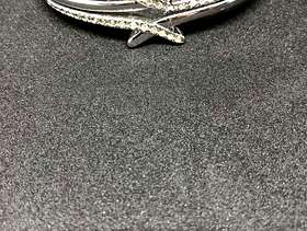 Freecycle Sterling Silver and Cubic Zirconia double strand Bracelet