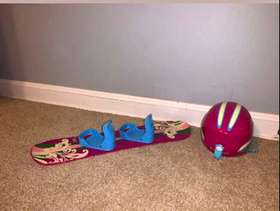 Freecycle Gently used American girl doll snowboard and helmate