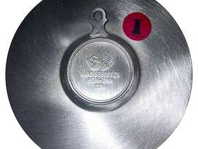 Freecycle DECORATIVE German Pewter 5" small embossed tray / plate