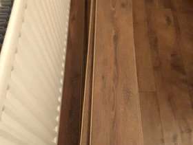 Freecycle Free- Laminate flooring, dark oak, 12mm thick, 138cm long, 19cm ...