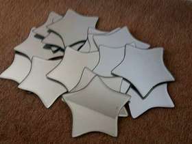 Freecycle 32 Star-shaped Mirror Candle Plates