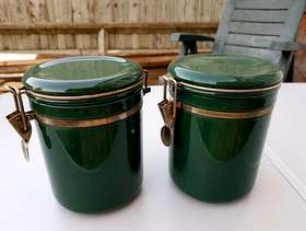 Freecycle Tea and sugar canisters