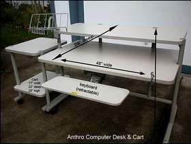 Freecycle Anthro Computer Desk with Accessories