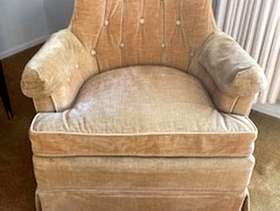 Freecycle 2 Velvetine/velour chairs