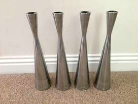 Freecycle 4 x Stylish IKEA tall, heavy candle holders