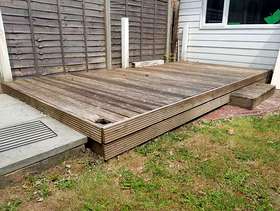 Freecycle Garden Decking - all wood