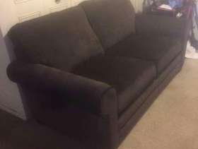 Freecycle Brown velvet loveseat