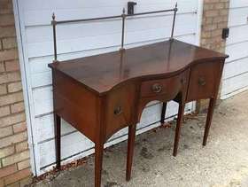 Freecycle 19th cty Serpentine Mahogany Sideboard