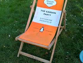 Freecycle Deckchair - 'The Garden Party'