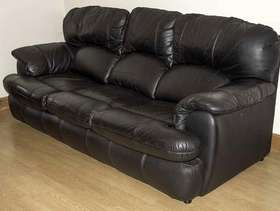 Freecycle 3 seater leather sofa