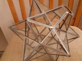 Freecycle Star shape glass lampshade