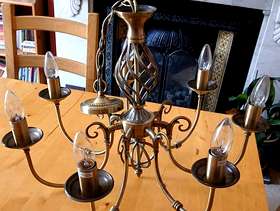 Freecycle Two seven armed candelabras